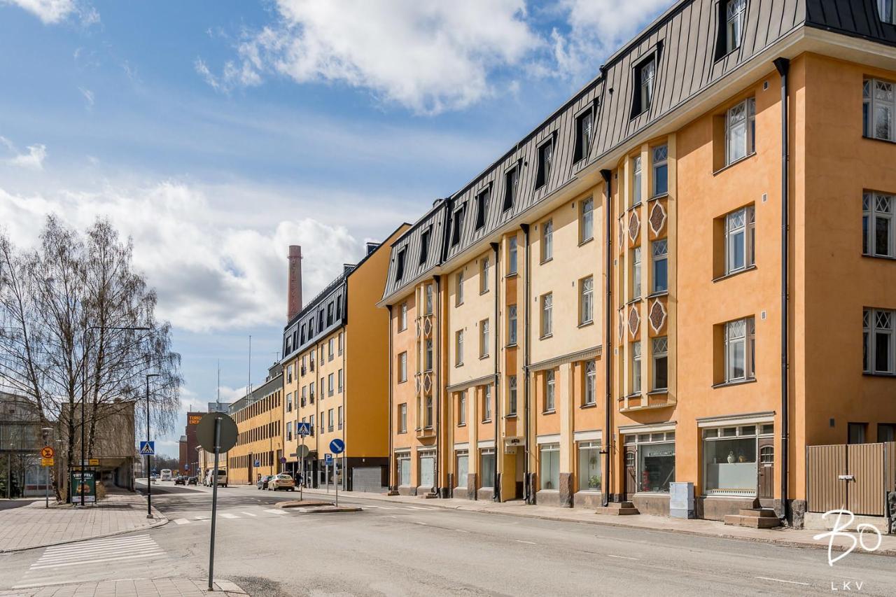 Riverside Lux With 2 Bedrooms, Car Park Garage And Sauna Åbo Exteriör bild