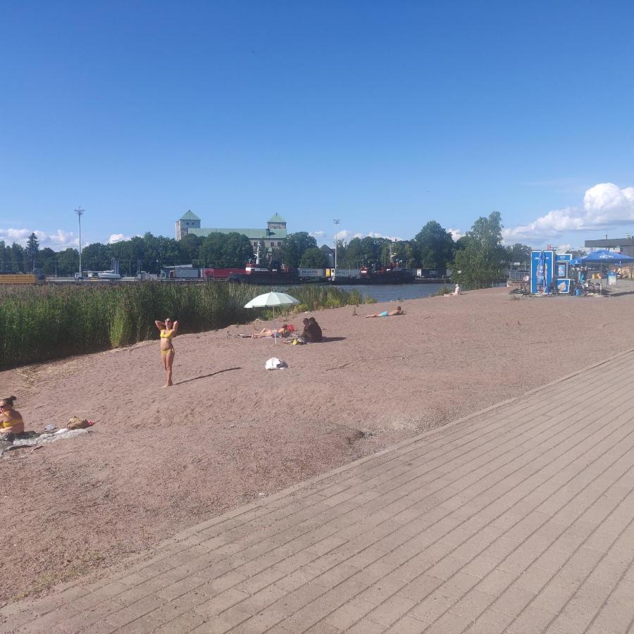 Riverside Lux With 2 Bedrooms, Car Park Garage And Sauna Åbo Exteriör bild
